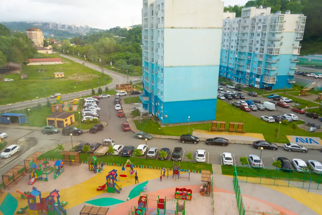 Квартира Квартира для семьи с детскими площадками и парковкой — Раздольное