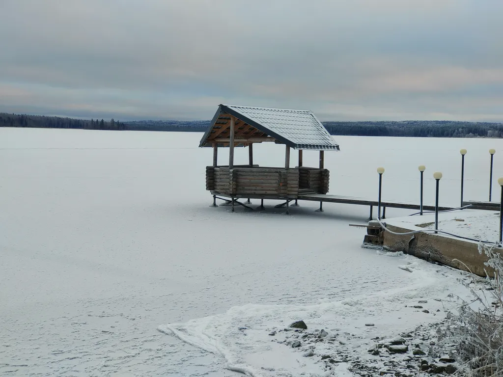 Дом на берегу озера без соседей