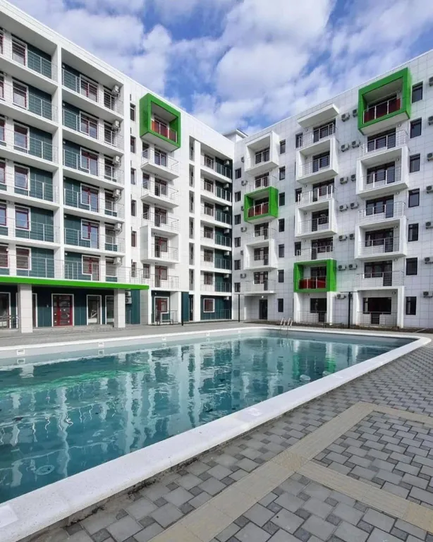 Квартира Квартира Дизайнерский апартамент с бассейном у моря — 300 метров — Анапа