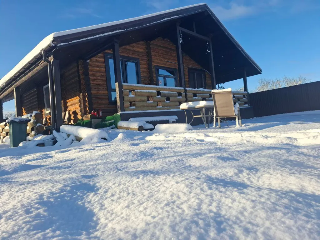 Дом изба в деревне с бассейном и баней