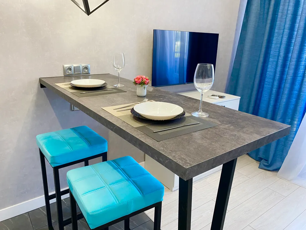 Студия с дизайнерским ремонтом рядом с морем в новом ЖК Летний