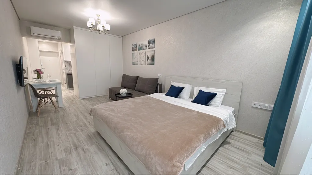 Квартира Квартира Уютая с видом на море, с балконом, бассейном на территории ЖК — Адлер