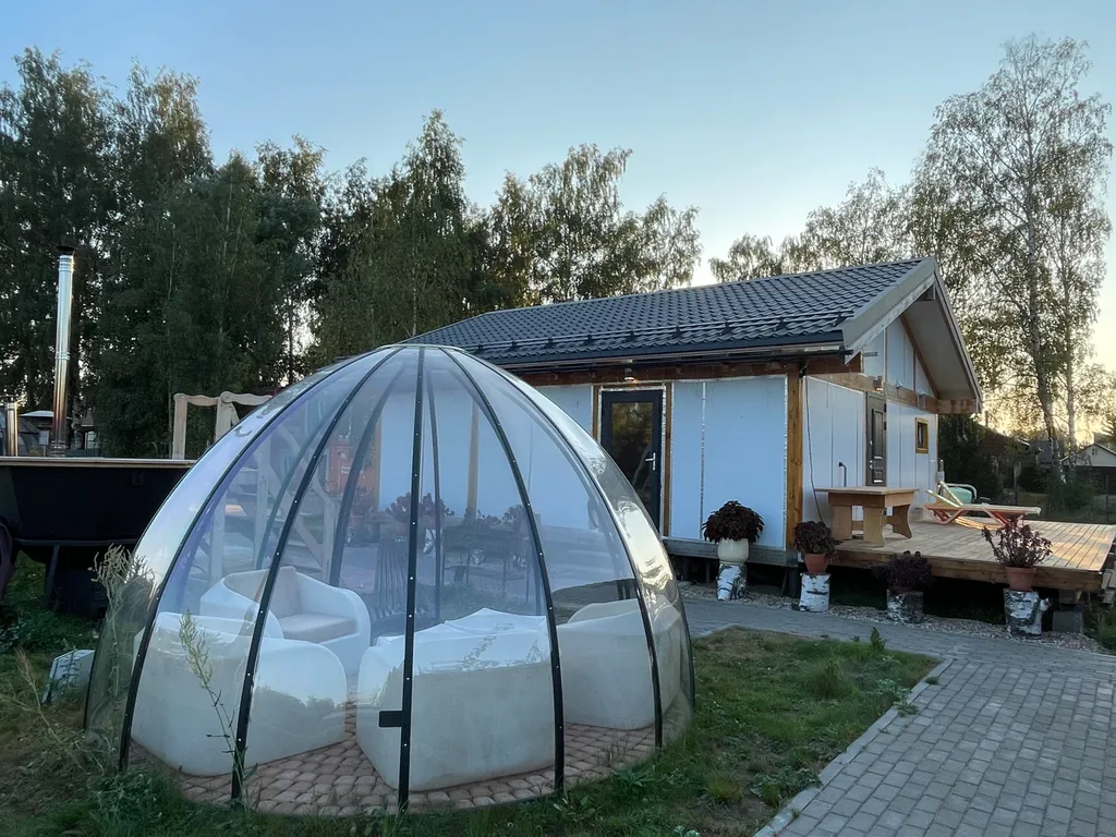 Коттедж Дом с баней в глемпинге Байкал — Павловский Посад