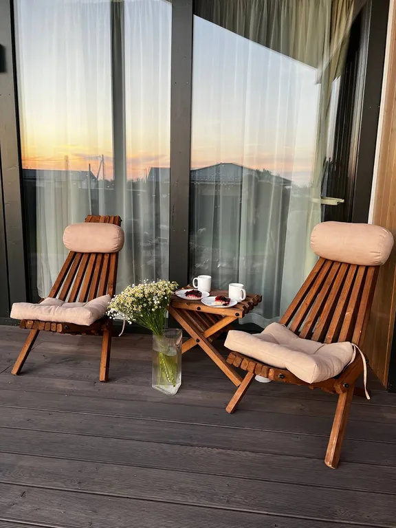 Дом с сауной и джакузи на террасе