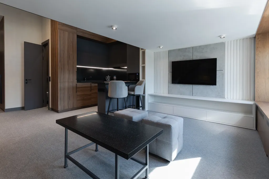 Большой двухуровневый дизайнерский лофт с панорамными видами на Москву