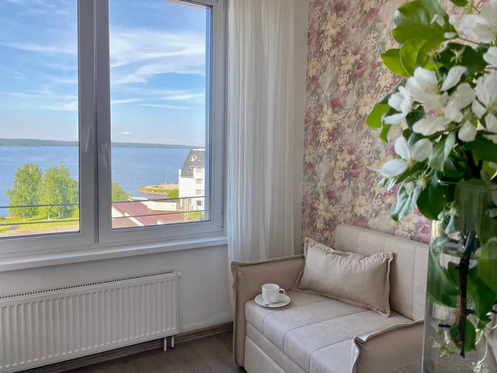 Апартаменты Hygge Karelia с прекрасным видом на Онежское озеро