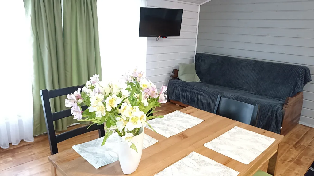 Уютный дом среди берёз и ёлочек