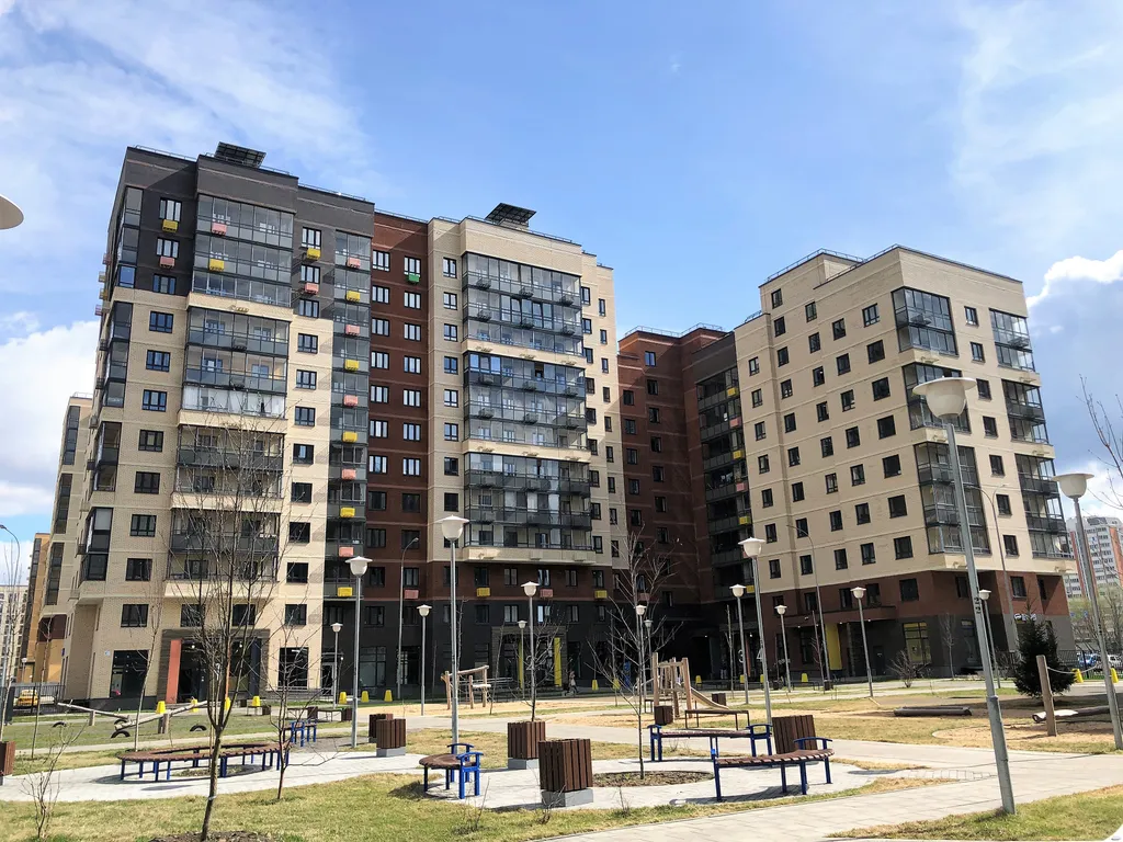 Новая студия с балконом около Москвы недалеко от Шереметьево