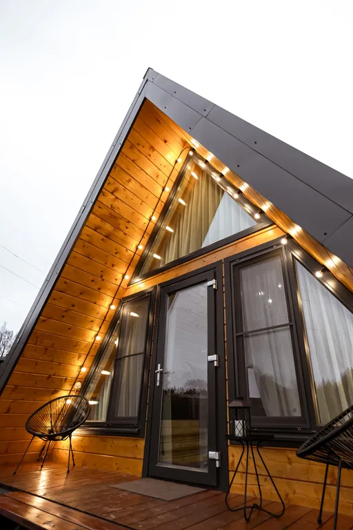 A-frame Терракот домик из дерева