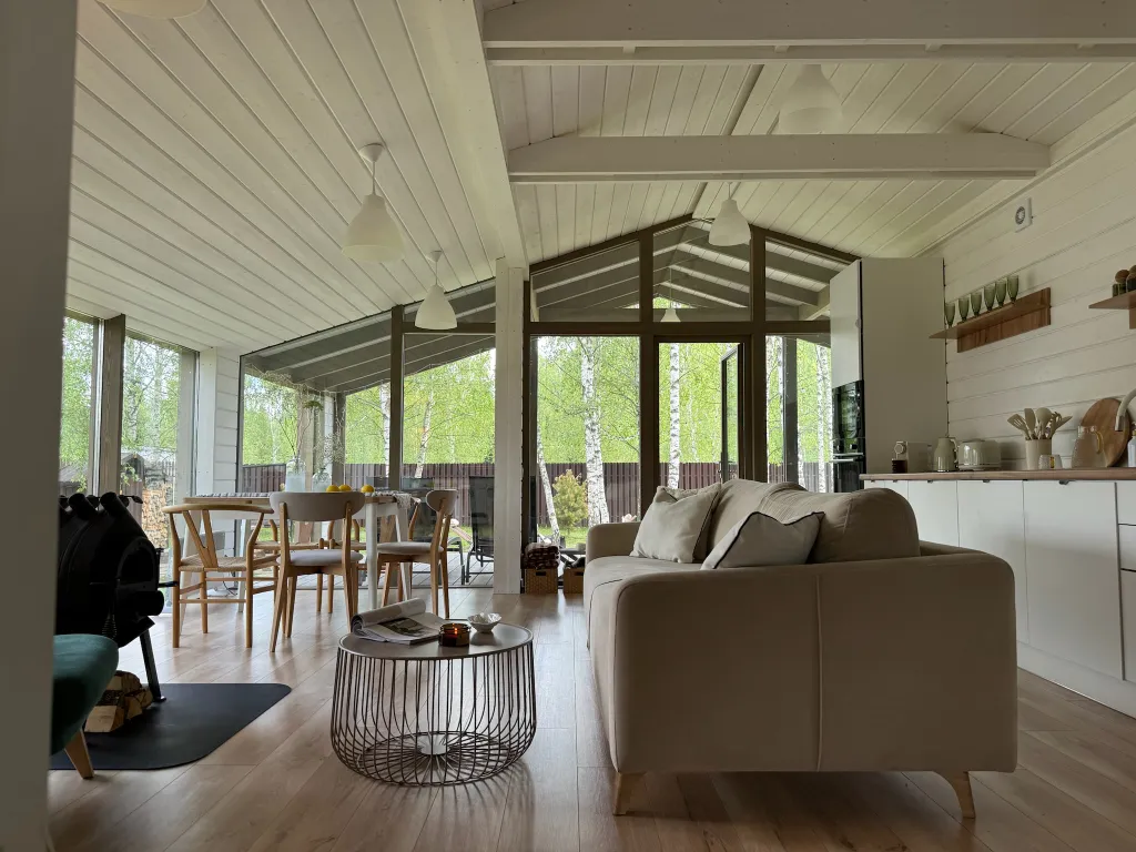 Коттедж Панорамный дом с сауной и чаном у заповедника — Семеновское