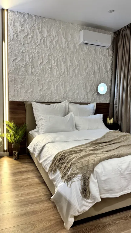 Квартира Уютная квартира в стиле ваби саби в центре жк самолеты — Краснодар