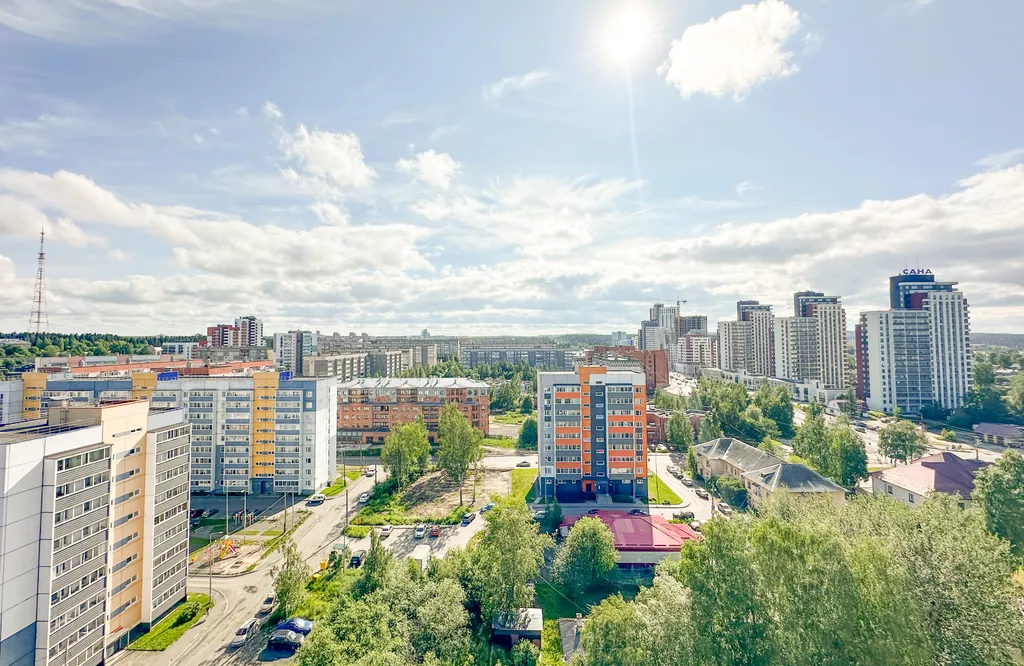 Светлая квартира в ЖК Армас с шикарным видом на город