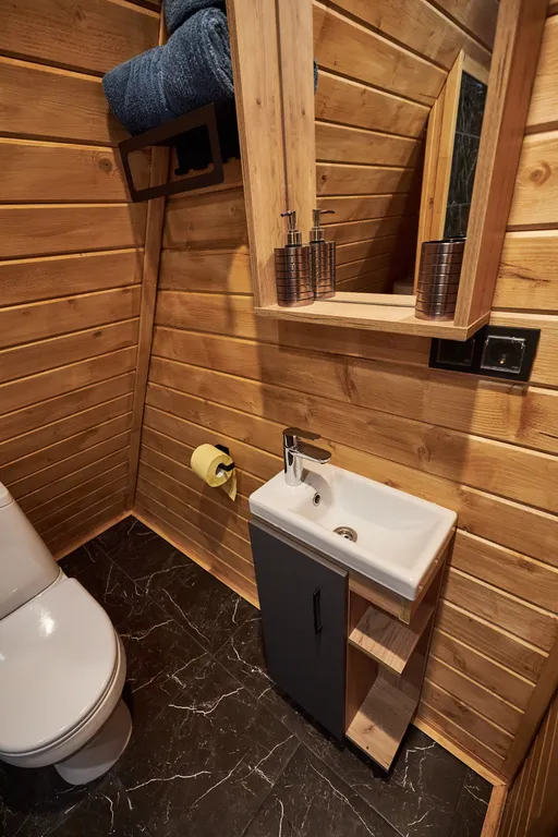 Коттедж Домик A-frame рядом с озером — Светлое