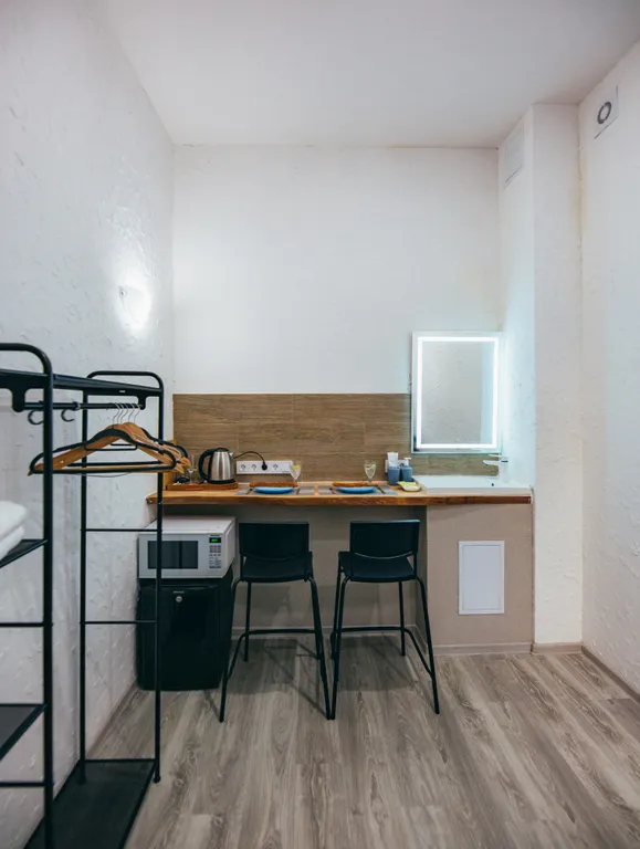 Двухуровневая мини студия с отдельным выходом во двор