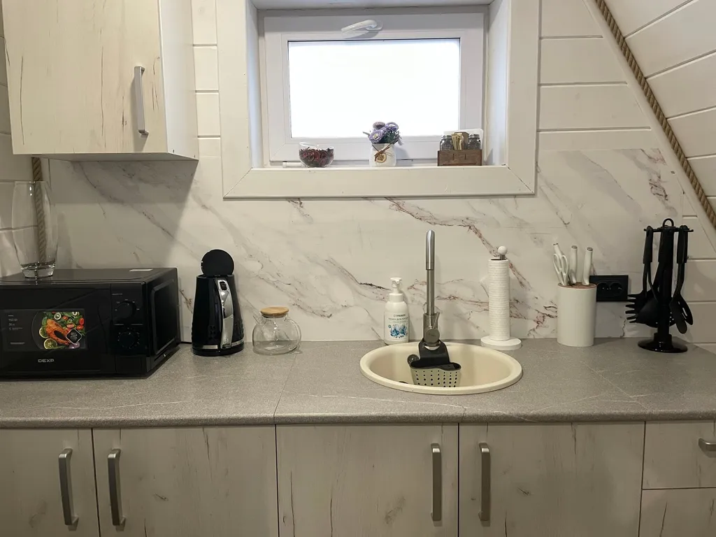 Афрейм домик с баней и чаном