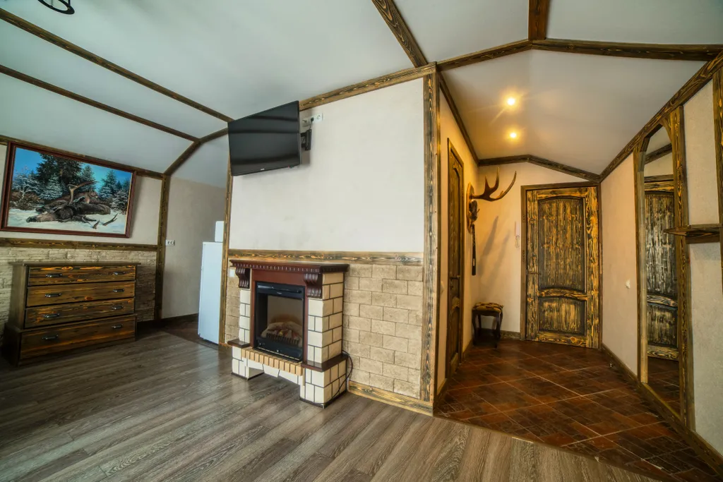 Люкс с джакузи и камином