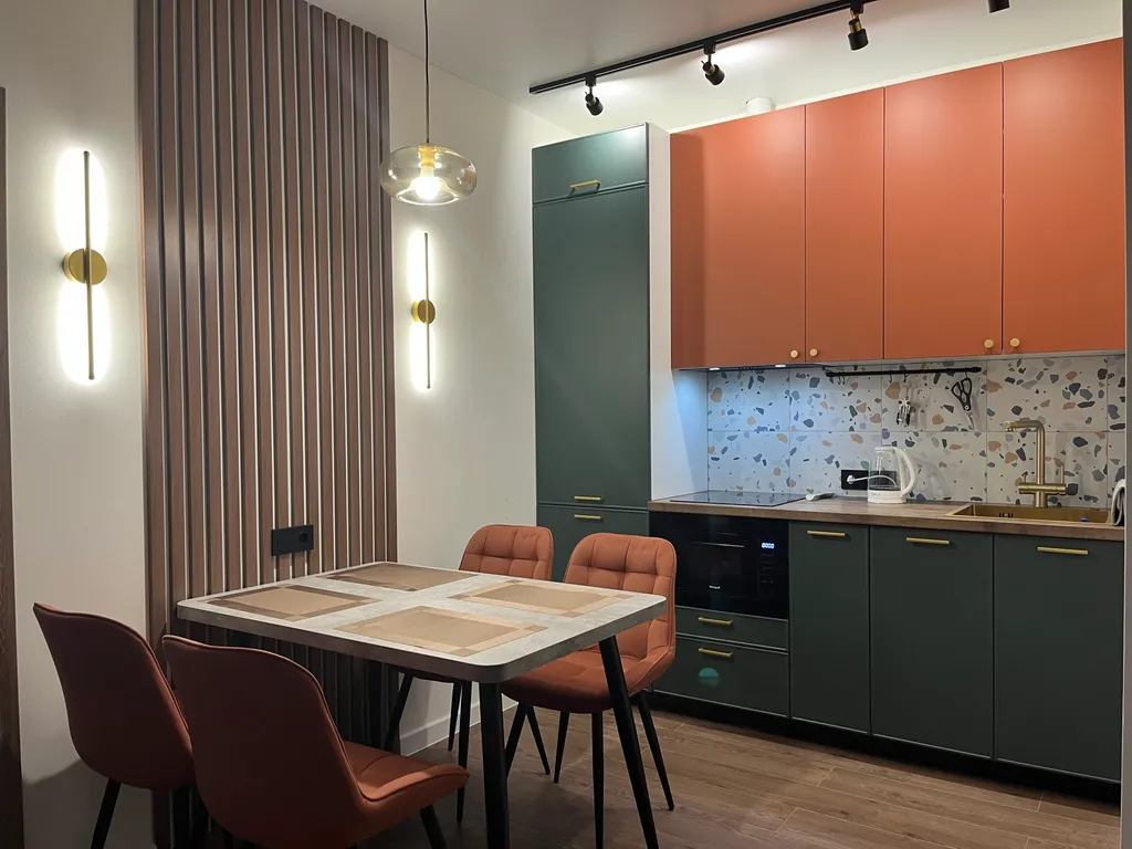 President lux с камином- однокомнатные апартаменты в центре города