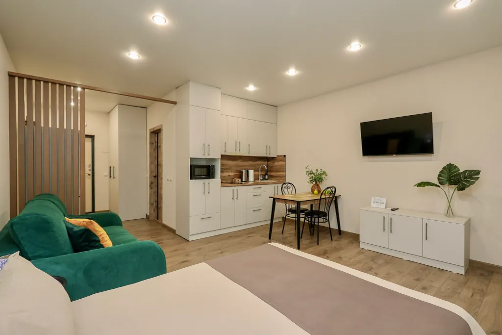 4 Угла: Студия в новом  ЖК РИВЬЕРА, вблизи достопримечательностей