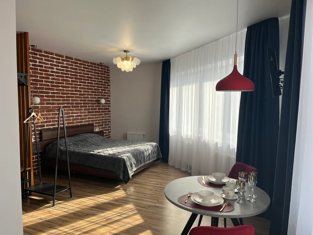 Яркий лофт центр, панорамный вид