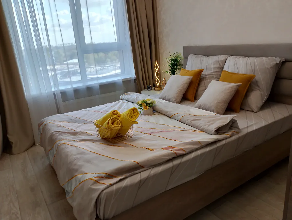 Квартира Новая евродвушка в 10 минутах езды от центра рядом с Волгой — аренда посуточно в Астрахань