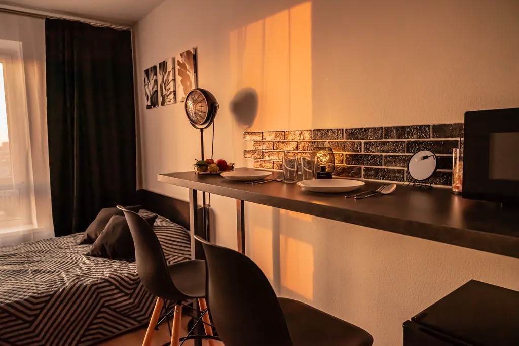 Уютная, красивая квартира-студия The Room Black