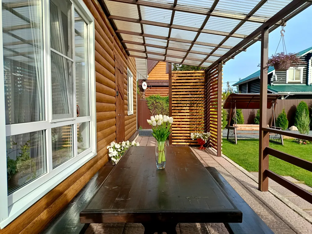 Чудесный дом с сауной и горячей купелью на побережье водохранилища