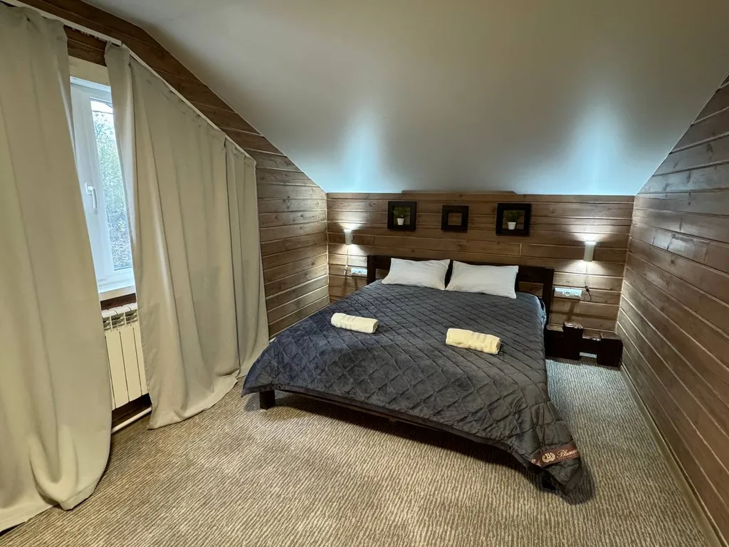 Новый уютный дом из профилированного бруса в кедровом лесу