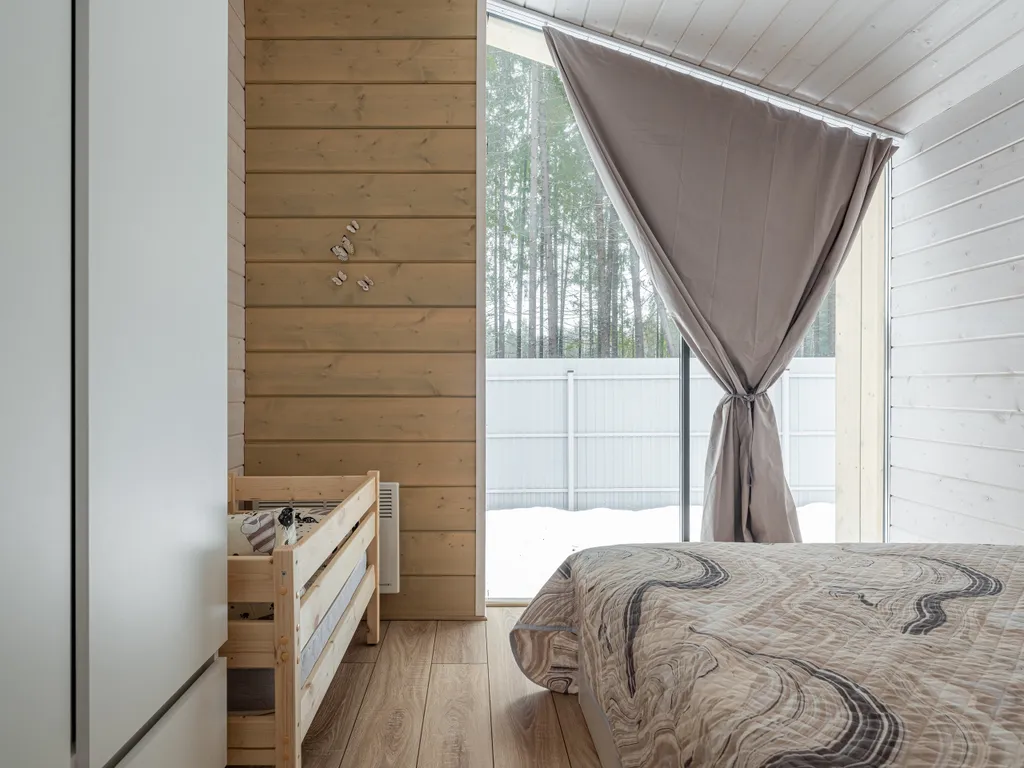 Домик у леса с камином и баней