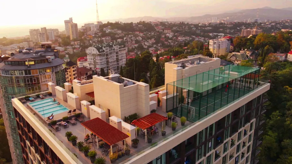 Современные апартаменты с уникальной крышей и потрясающими видами