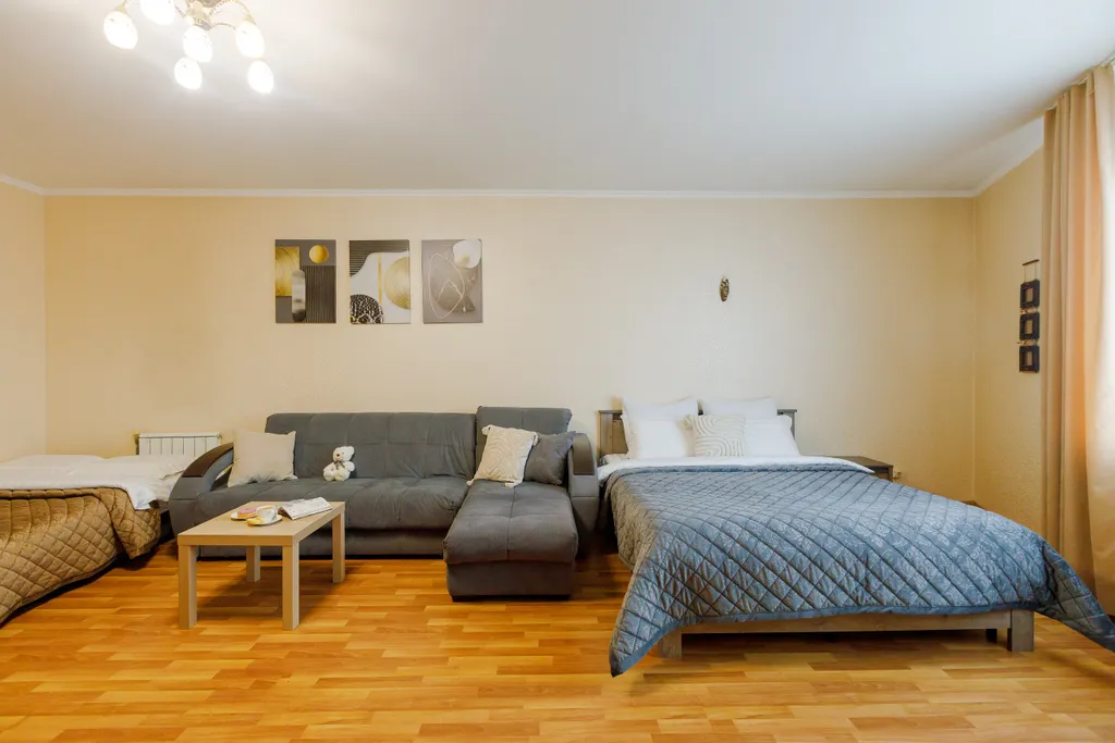 Квартира Современная двухкомнатная квартира с видом на Волгу 110 м — Самара