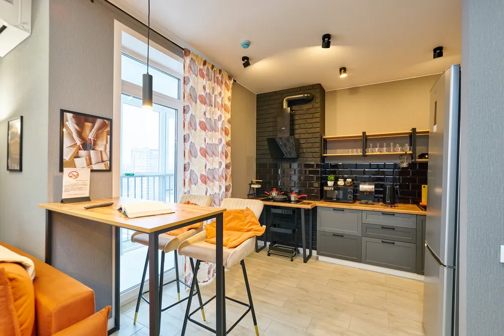 Современная студия в новом доме