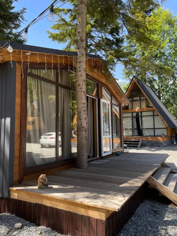 Шале 1 с видом на горы и лес