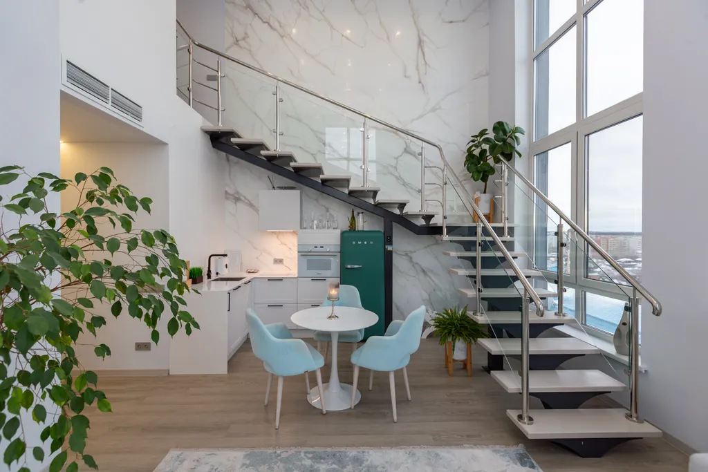 3-комнатная двухуровневая студия с видом на мост Влюбленных