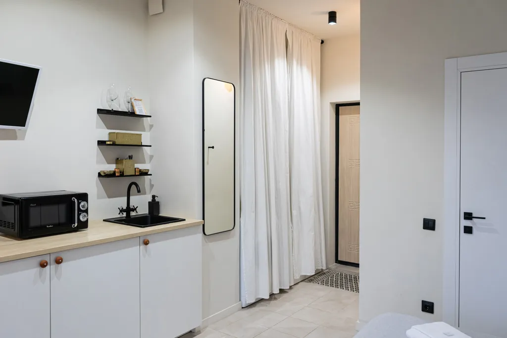 Квартира Квартира Студия с видом на горы, море и бамбуковую рощу в ЖК Сорренто Парк — Сириус