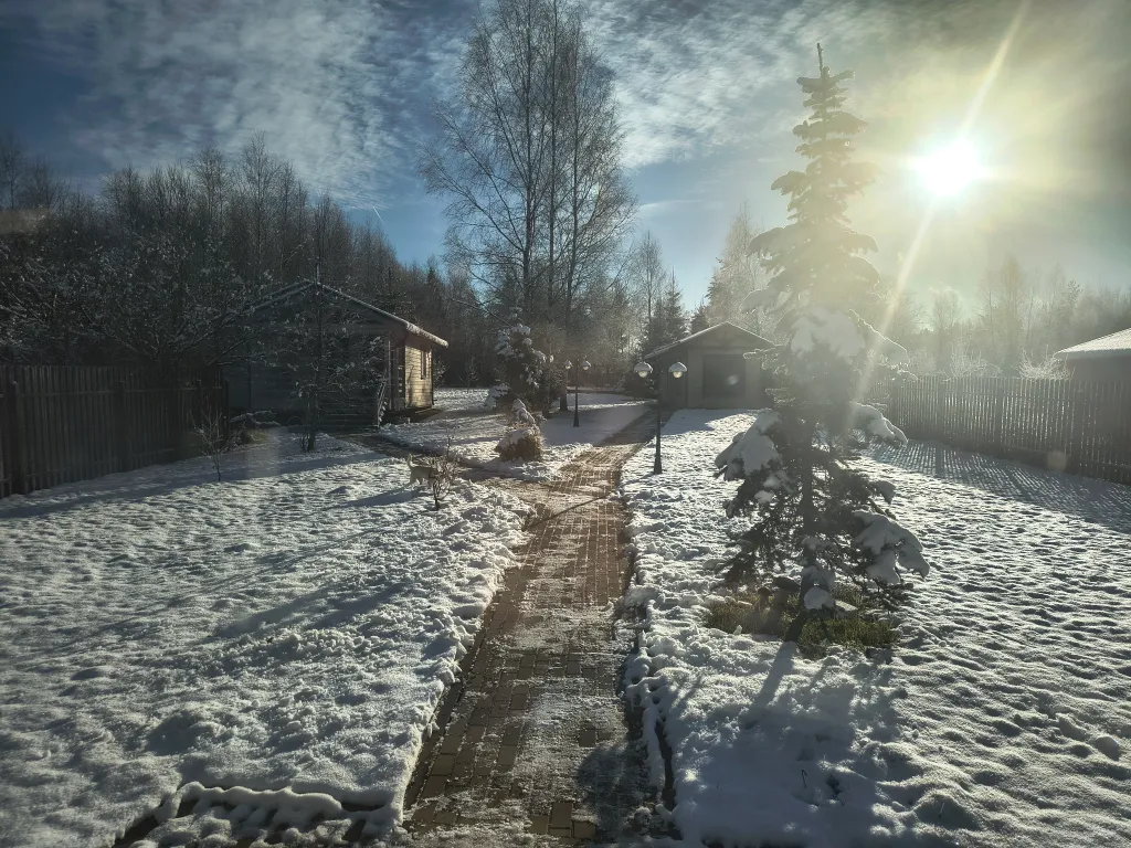 Русская усадьба с баней со швейцарским флёром