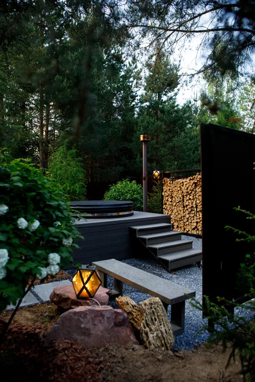 Шикарный дом с сауной и горячим чаном