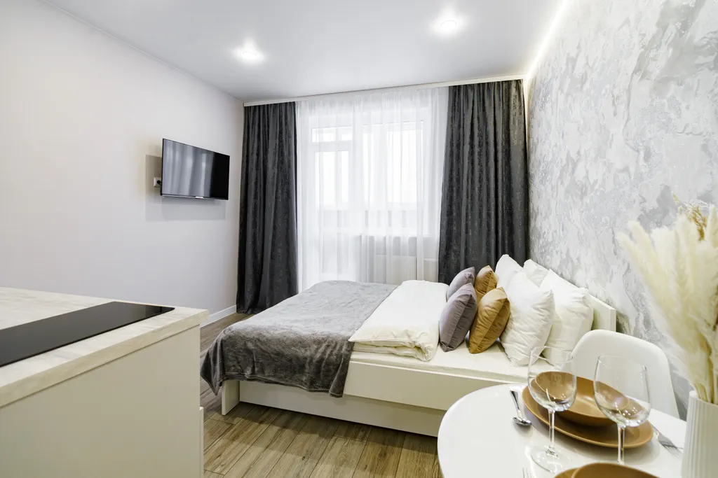 Студия Грейдж на 23 этаже в ЖК Аквамарин