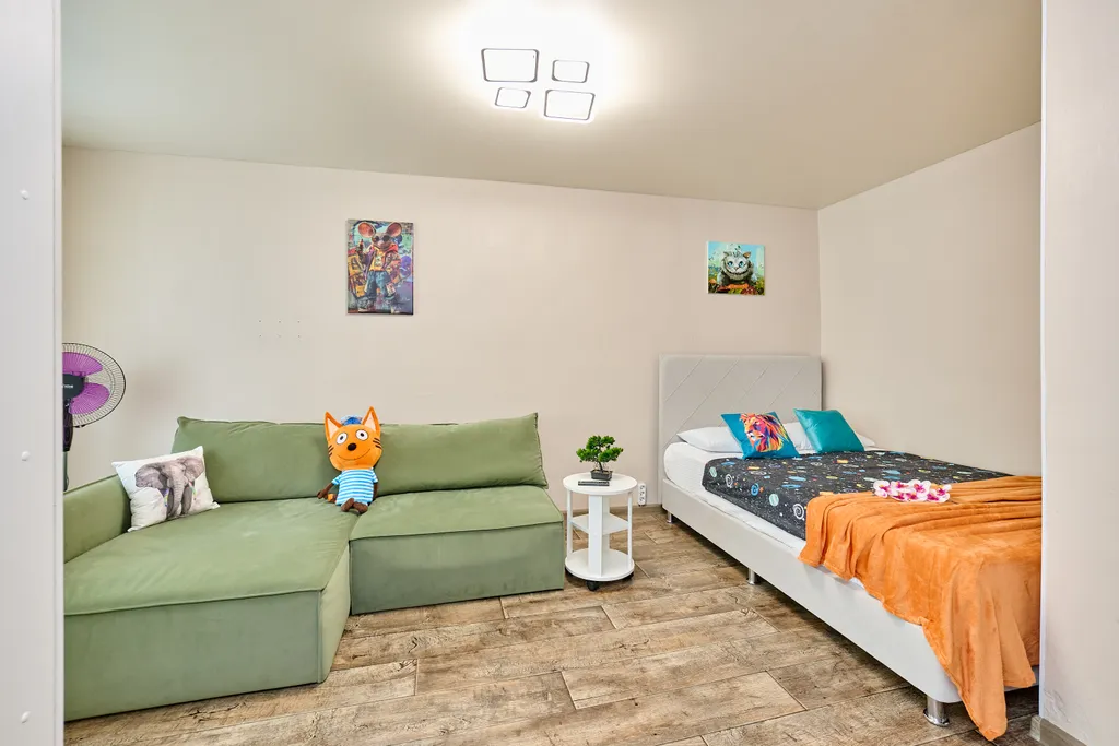 Однокомнатная квартира с балконом вместительность на 4 человека