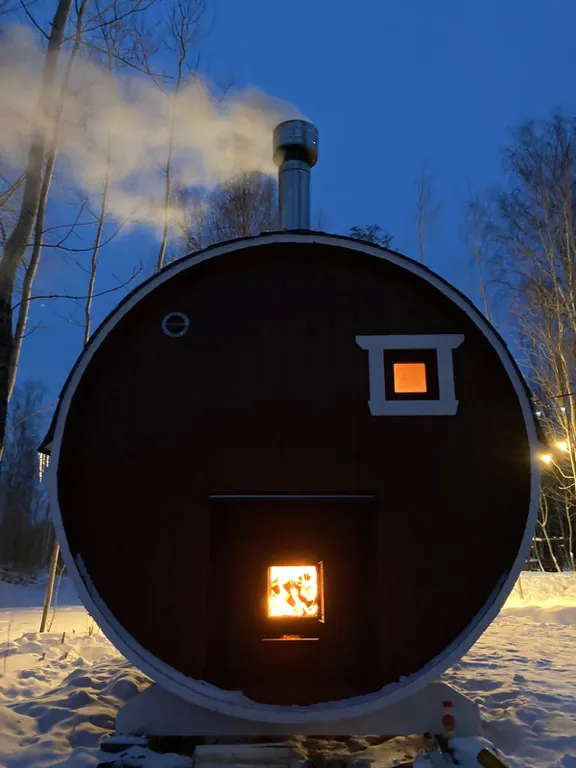 Уютный A-frаme домик на беpегу Bуокcы