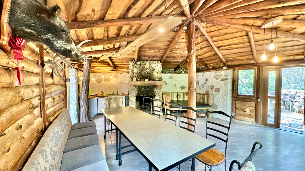 Дом в заповеднике с баней на дровах