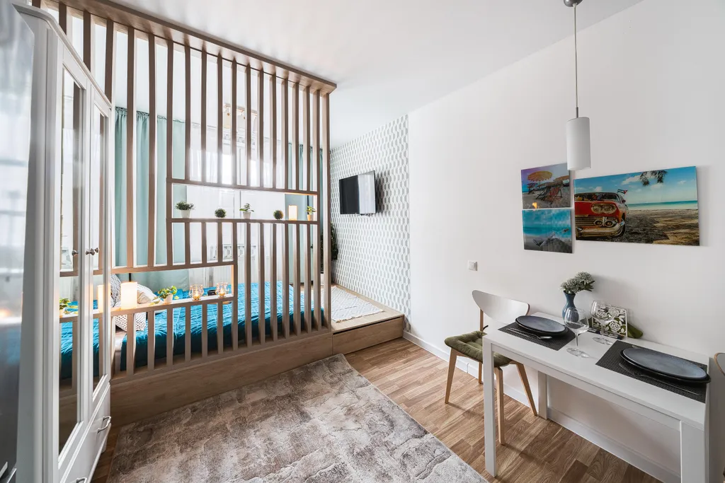 Аппартаменты Blue с кроватью-подиумом