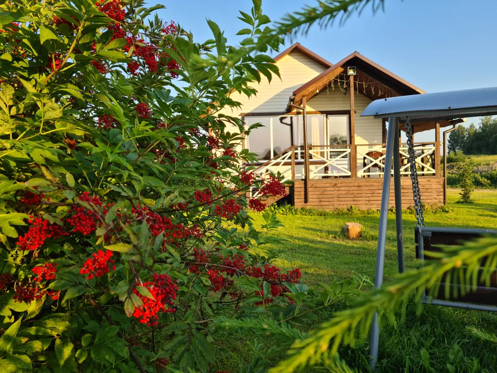 Коттедж- студия "Романтик" с персональной баней, камином и террасой