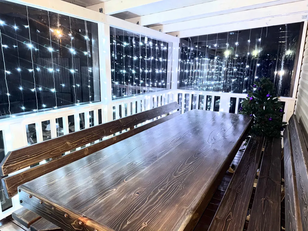 Домик с теплым бассейном и банным чаном