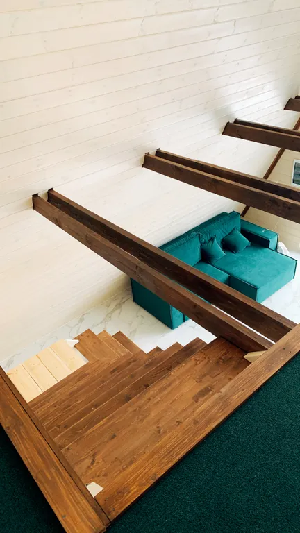 Уютный большой дом A-Frame с чаном рядом с Волгой