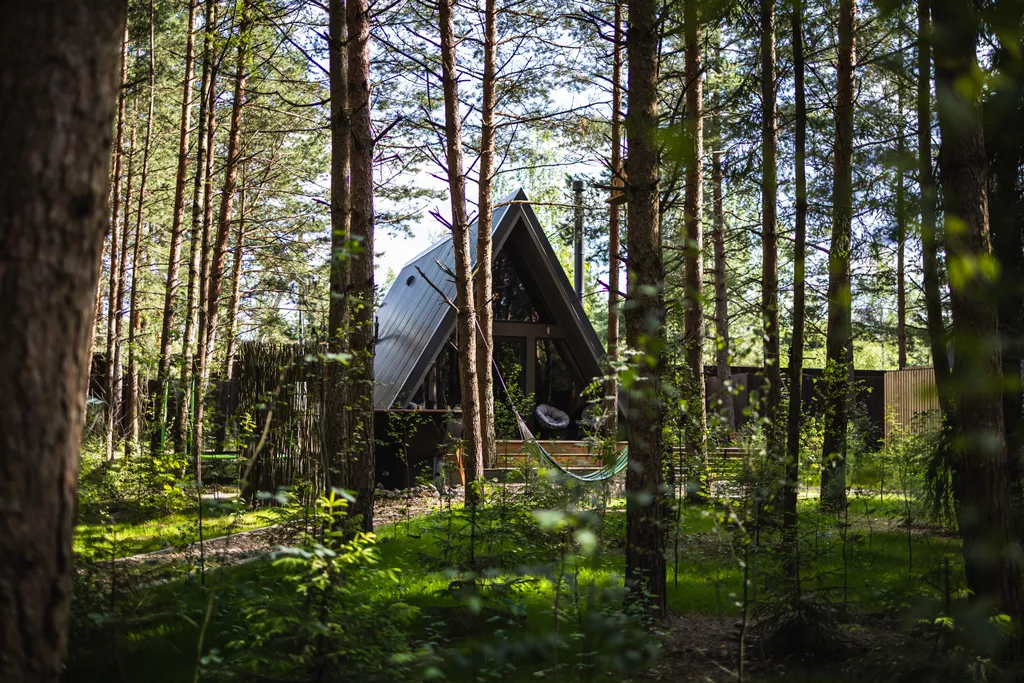 Коттедж Коттедж А-Фрейм грей — Павловский Посад