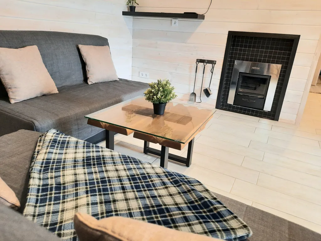 Уютный дом с дровяной баней и камином у Петергофа.