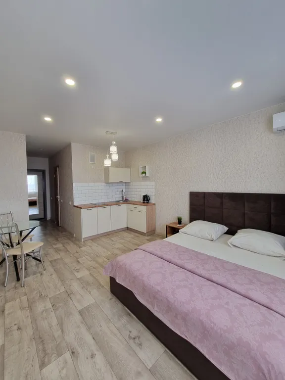 Светлая уютная студия в центре с видом на Энгельс, Саратов и Волгу