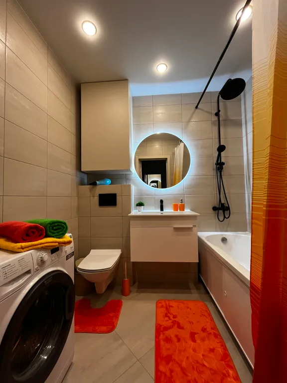 Уютная студия с видом на город