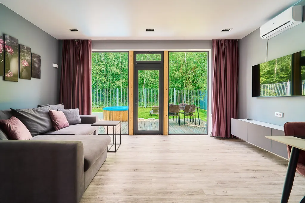 Коттедж Барнхаус с баней, бильярдом и видом на лес — Истра