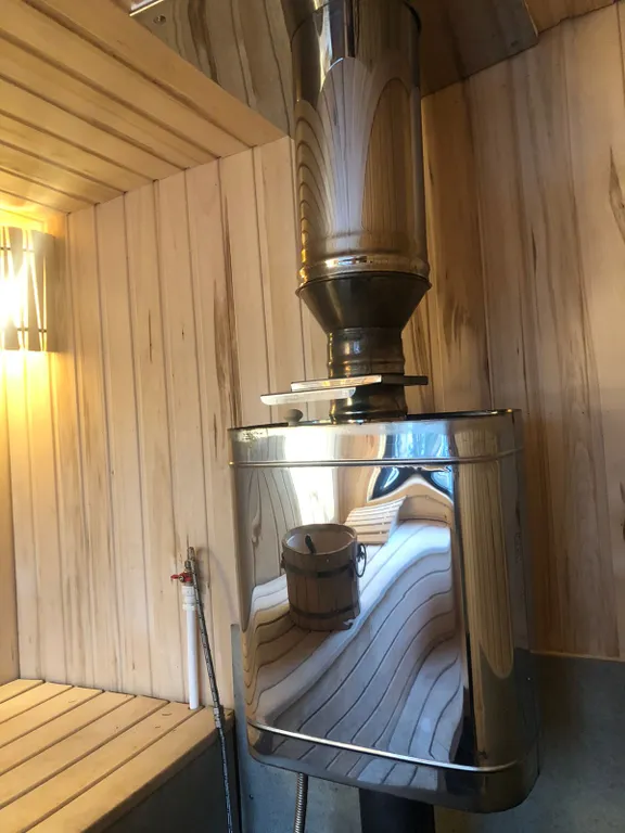 Уютный дом с баней, с панорамным видом на гору Ежовая